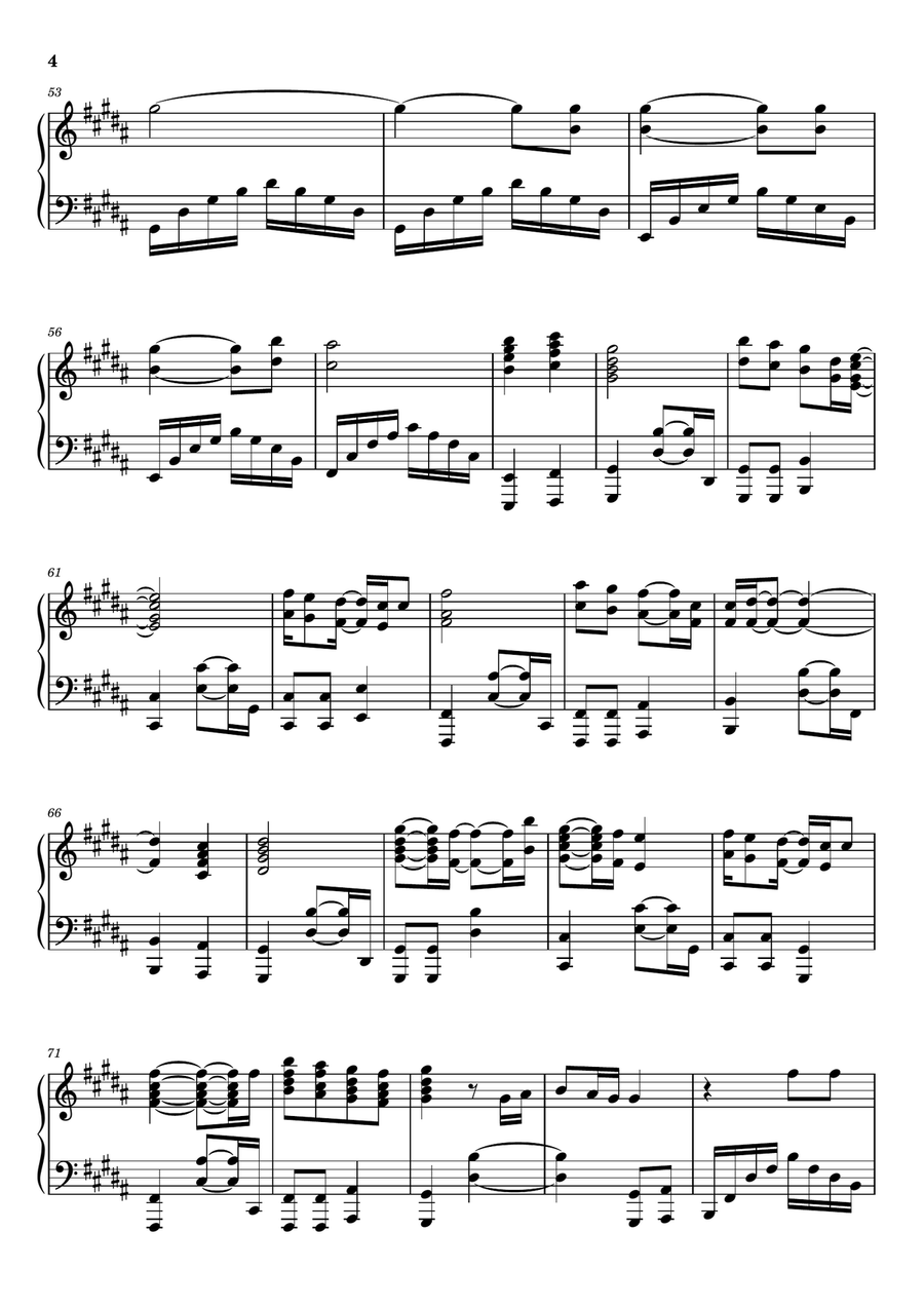 Hold Me For A While Hold Me For A While Piano Solo scores gallery preview page 4
