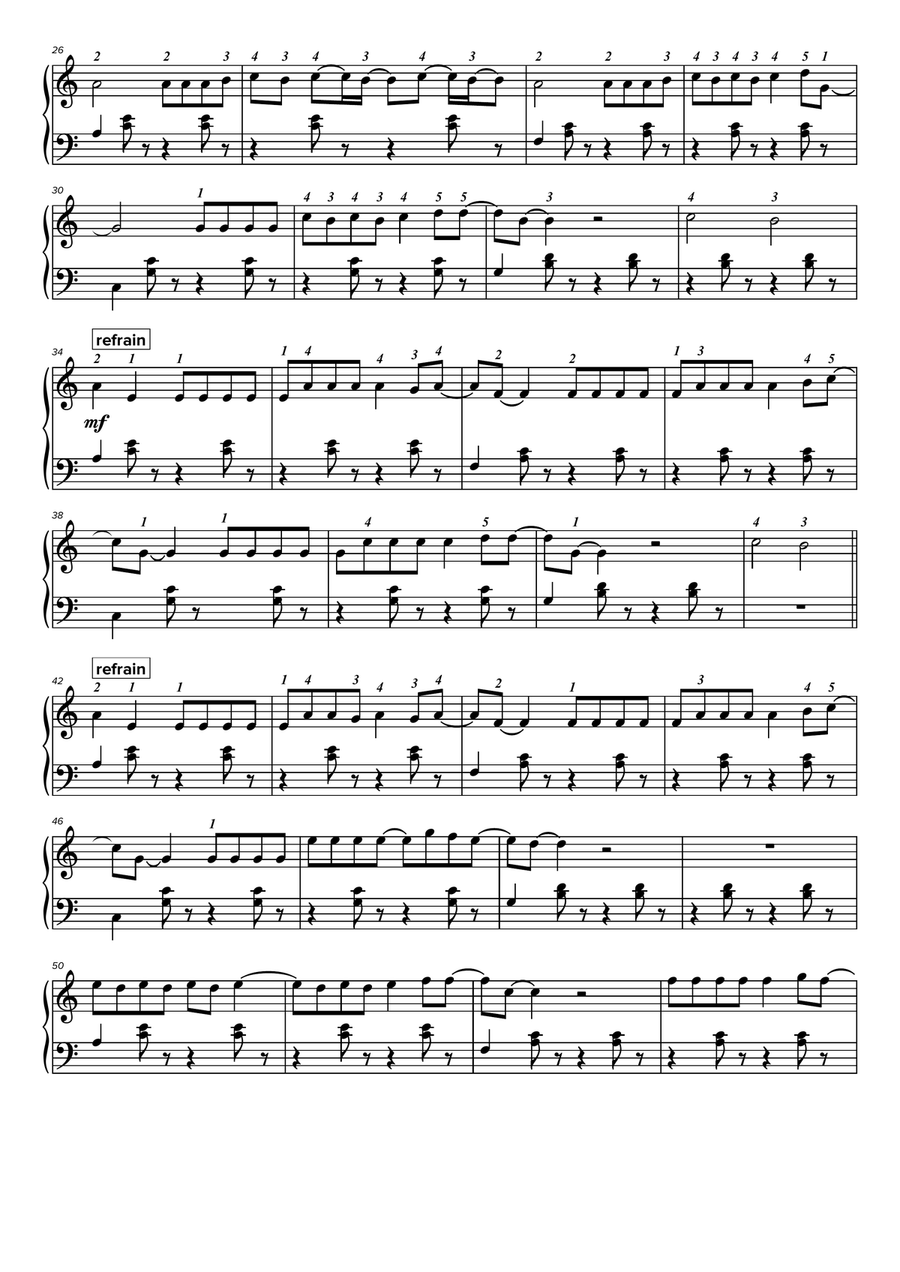 Despacito niveau 1 Despacito niveau 1 Easy Piano scores gallery preview page 2