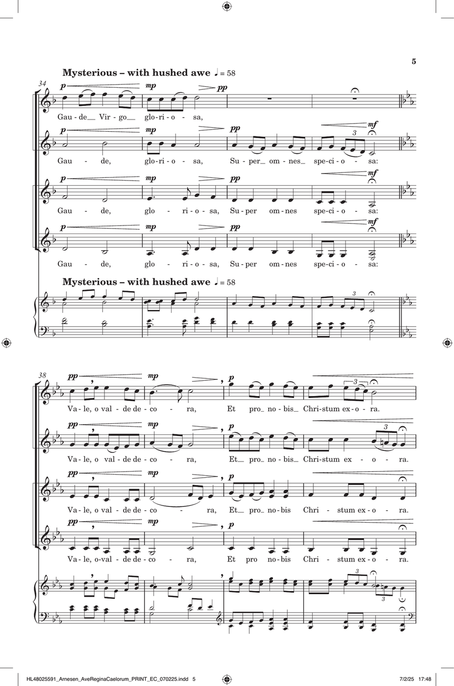 Ave Regina Caelorum Ave Regina Caelorum SSAA scores gallery preview page 5