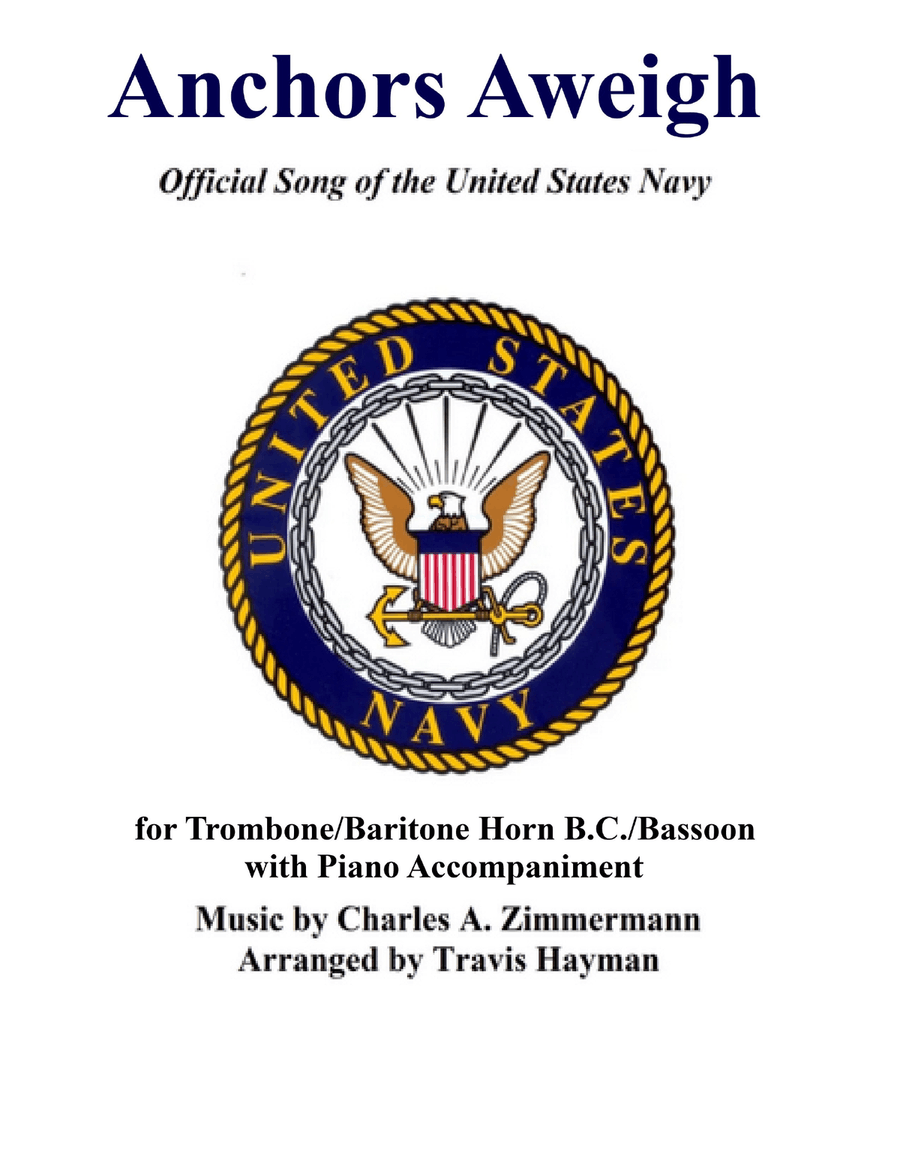 Anchors Aweigh - for Trombone/Baritone Horn B.C./Bassoon with Piano Accompaniment Bassoon scores gallery preview page 1