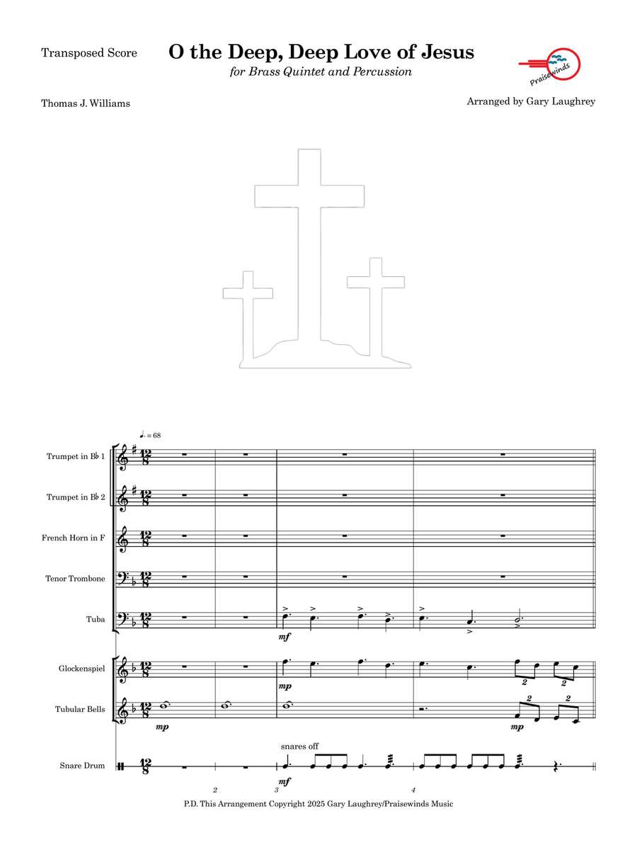 O The Deep, Deep Love of Jesus Large Ensemble scores gallery preview page 2