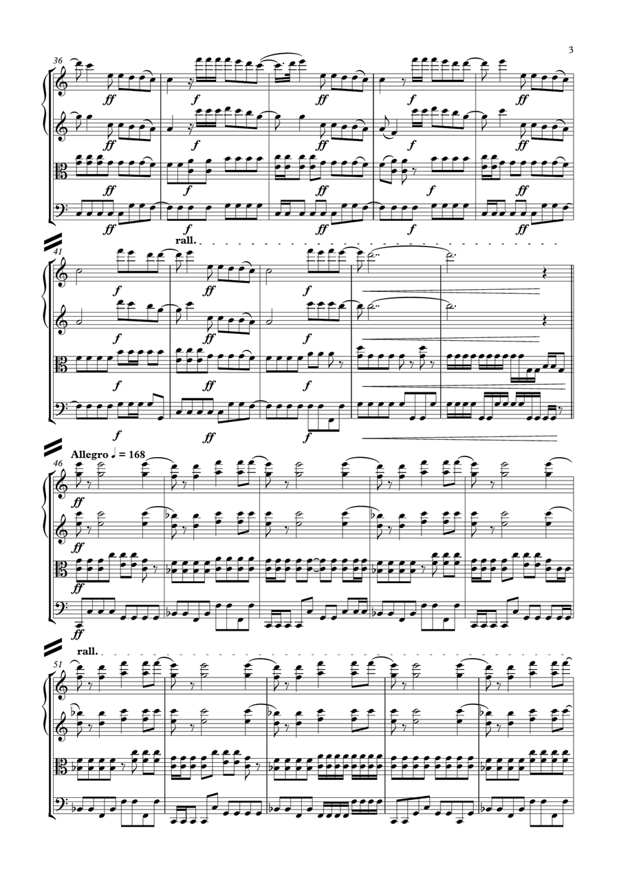 Crimson And Clover Crimson And Clover String Quartet scores gallery preview page 3