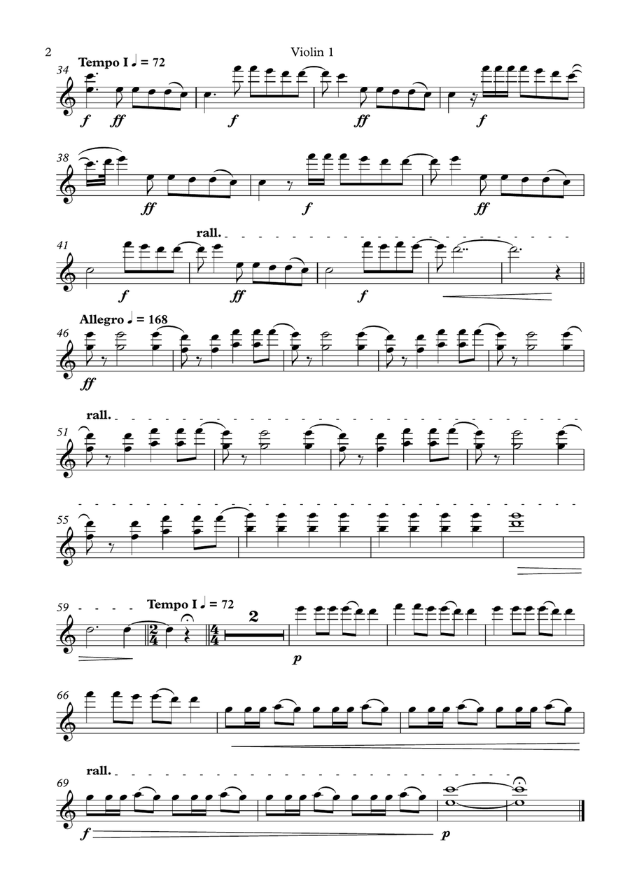 Crimson And Clover Crimson And Clover String Quartet scores gallery preview page 6