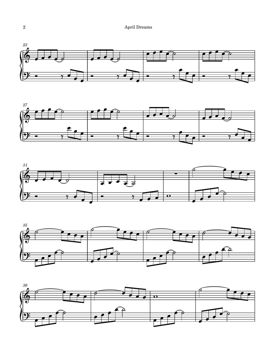 April Dreams April Dreams Piano Method scores gallery preview page 2