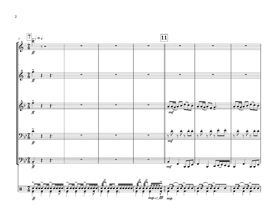 Isthmus March Isthmus March Brass Quintet scores gallery preview page 2