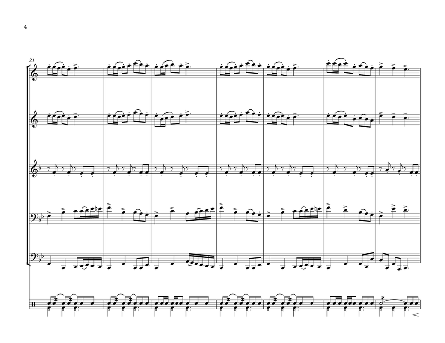 Isthmus March Isthmus March Brass Quintet scores gallery preview page 4