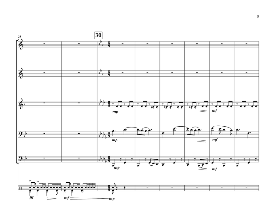 Isthmus March Isthmus March Brass Quintet scores gallery preview page 5