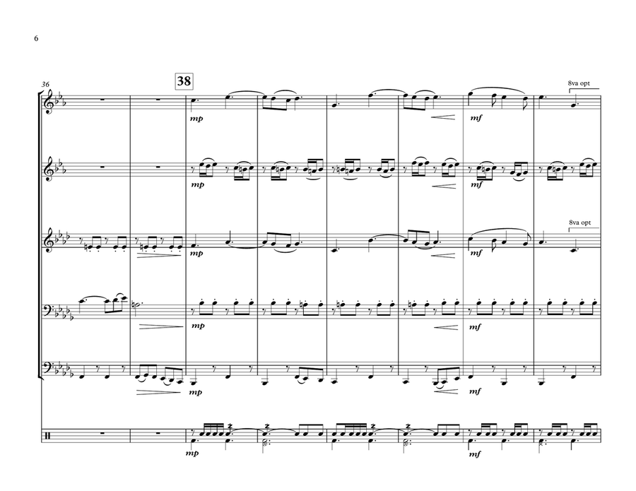Isthmus March Isthmus March Brass Quintet scores gallery preview page 6