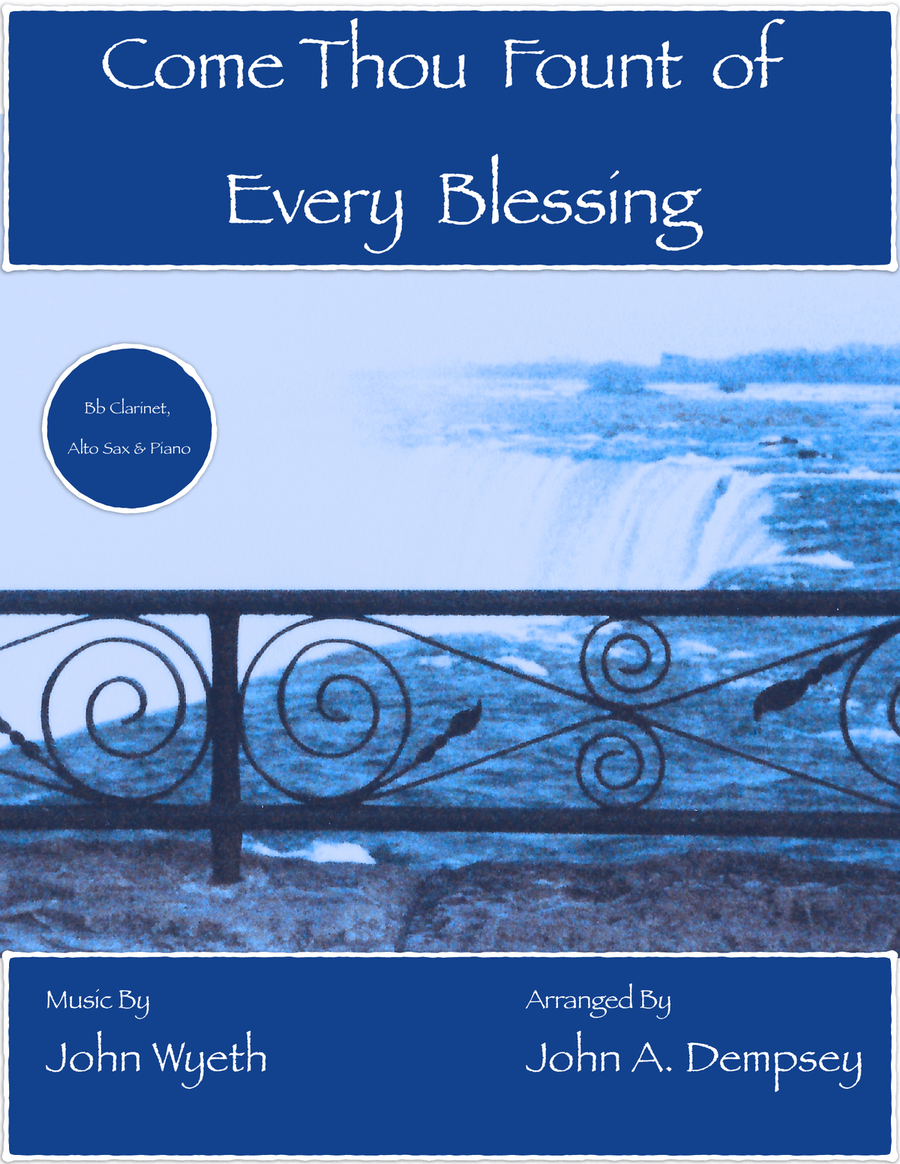 Come Thou Fount of Every Blessing (Trio for Clarinet, Alto Sax and Piano) Small Ensemble scores gallery preview page 1