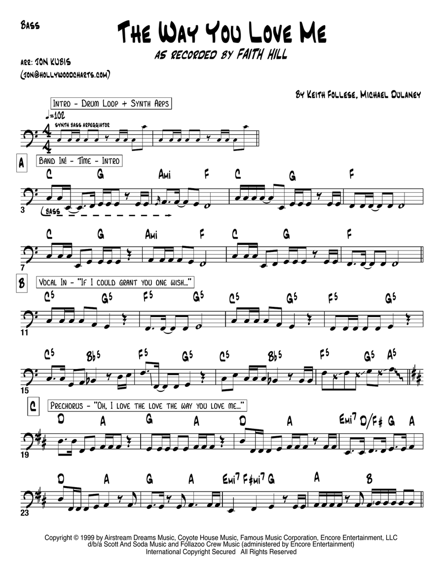 The Way You Love Me Acoustic Guitar scores gallery preview page 1