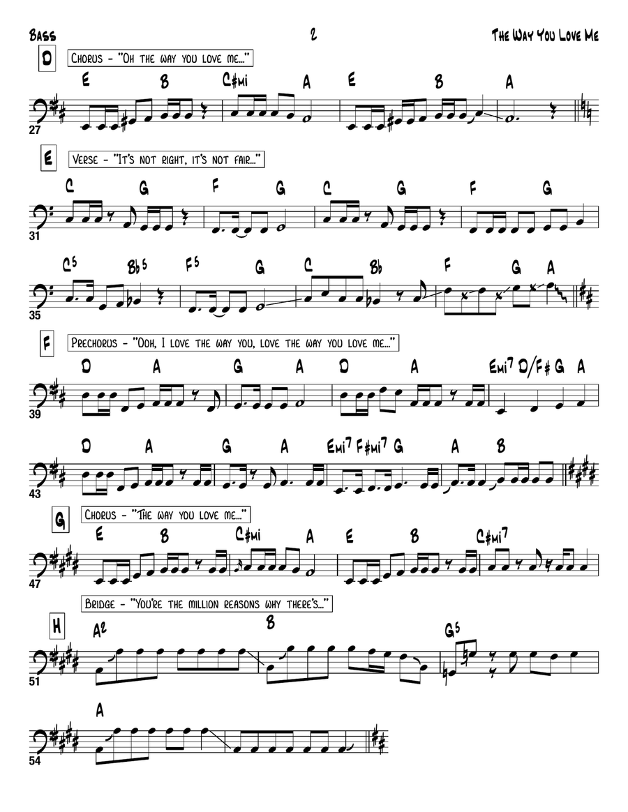 The Way You Love Me Acoustic Guitar scores gallery preview page 2