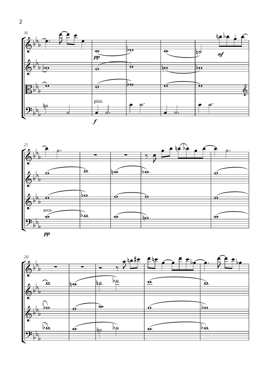 Severance - Main Title Theme String Quartet scores gallery preview page 2