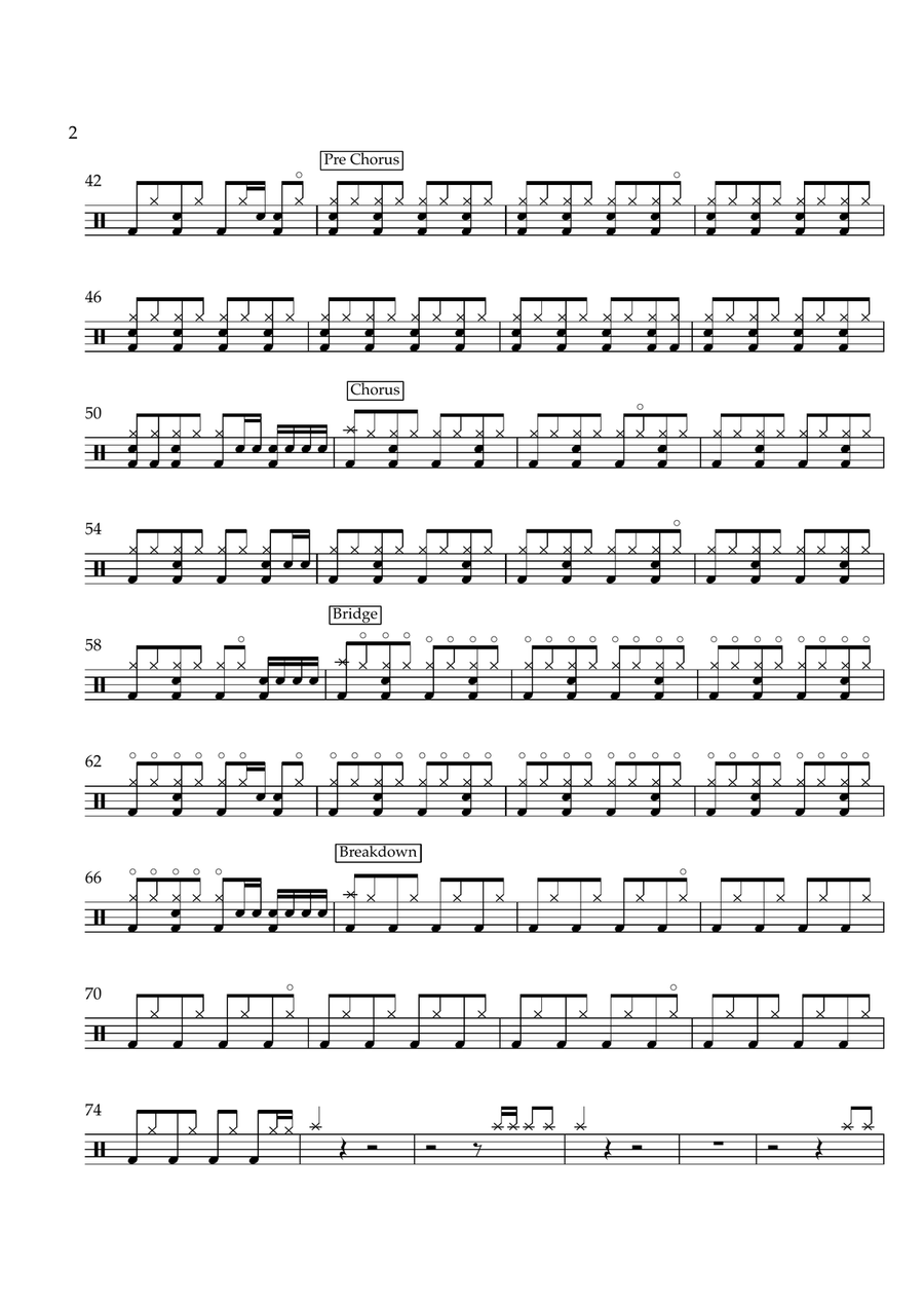 Rolling In The Deep Drum Set scores gallery preview page 2