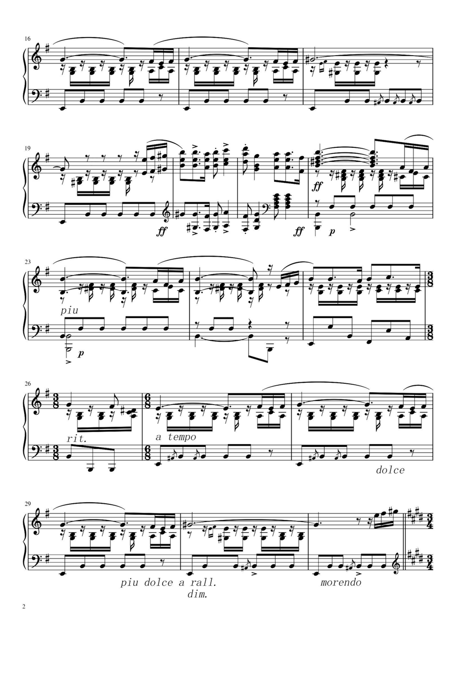 Spanish Dance Playera Op.5 No.5 - Enrique Granados Piano Solo scores gallery preview page 2