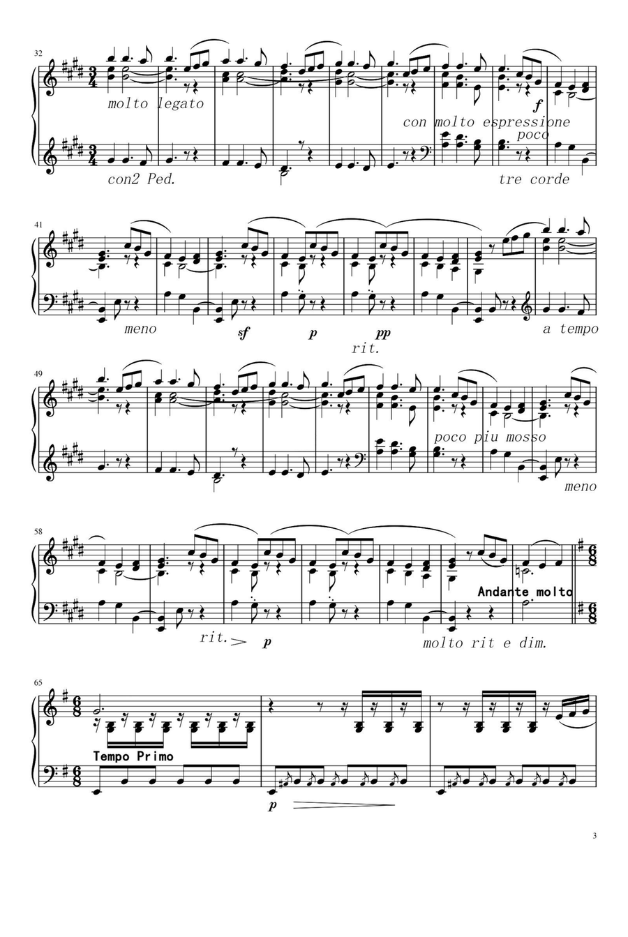 Spanish Dance Playera Op.5 No.5 - Enrique Granados Piano Solo scores gallery preview page 3