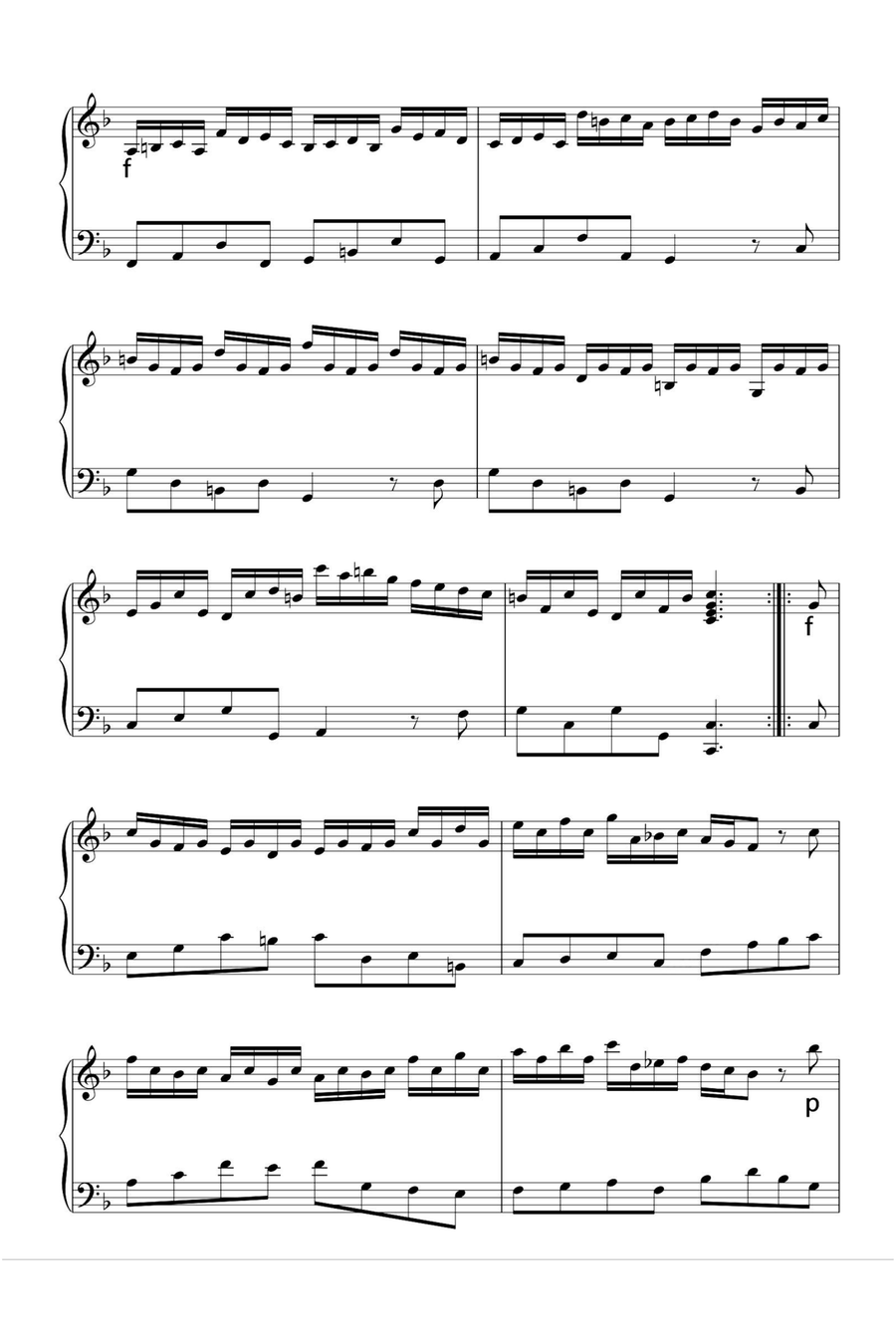 Allegro - George Frideric Handel Piano Solo scores gallery preview page 2