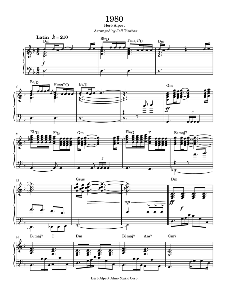 1980 1980 Piano, Vocal scores gallery preview page 2