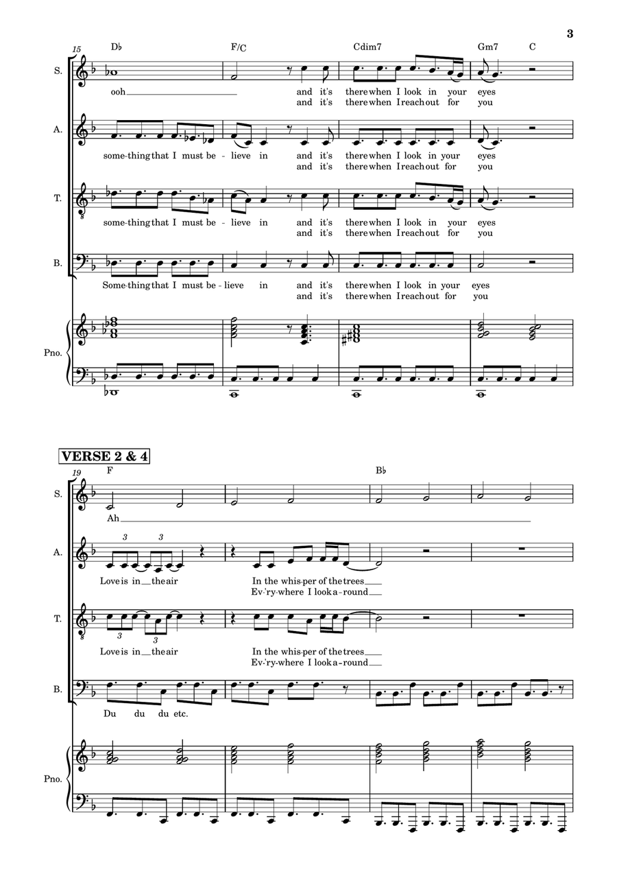 Love Is In The Air Love Is In The Air 4-Part scores gallery preview page 3