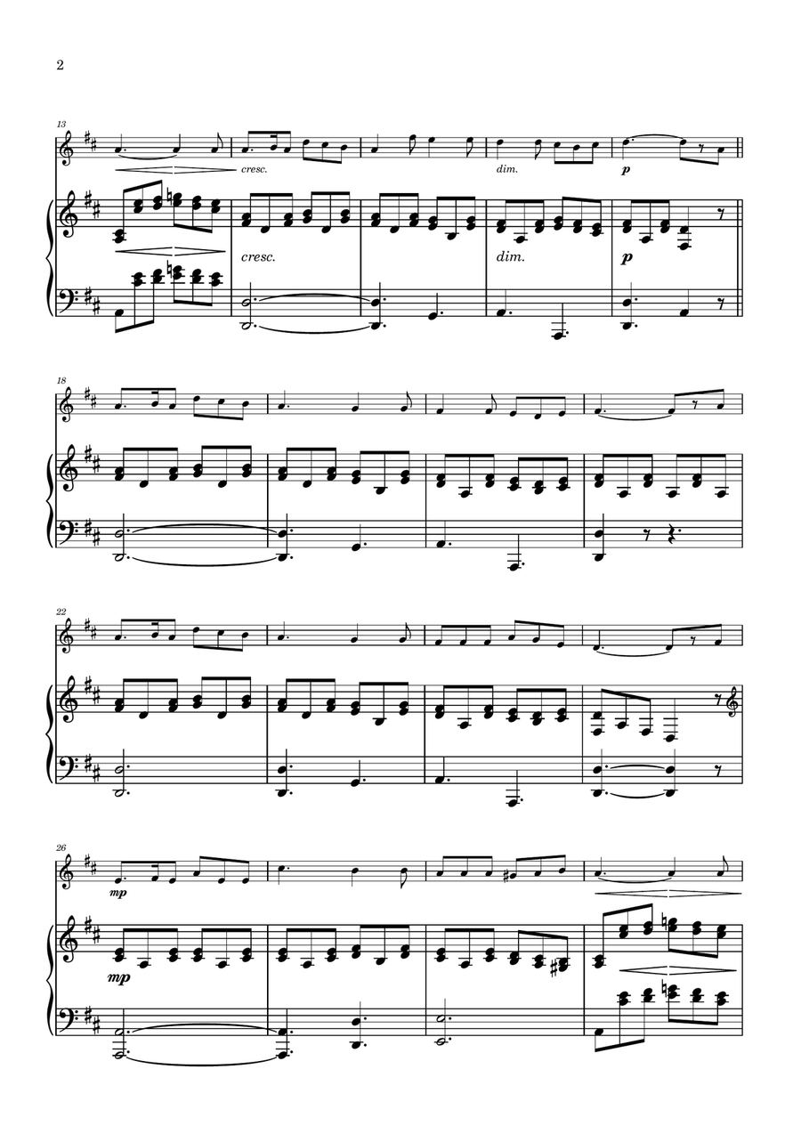 The Lorely. Violin and piano duo Violin Solo scores gallery preview page 2