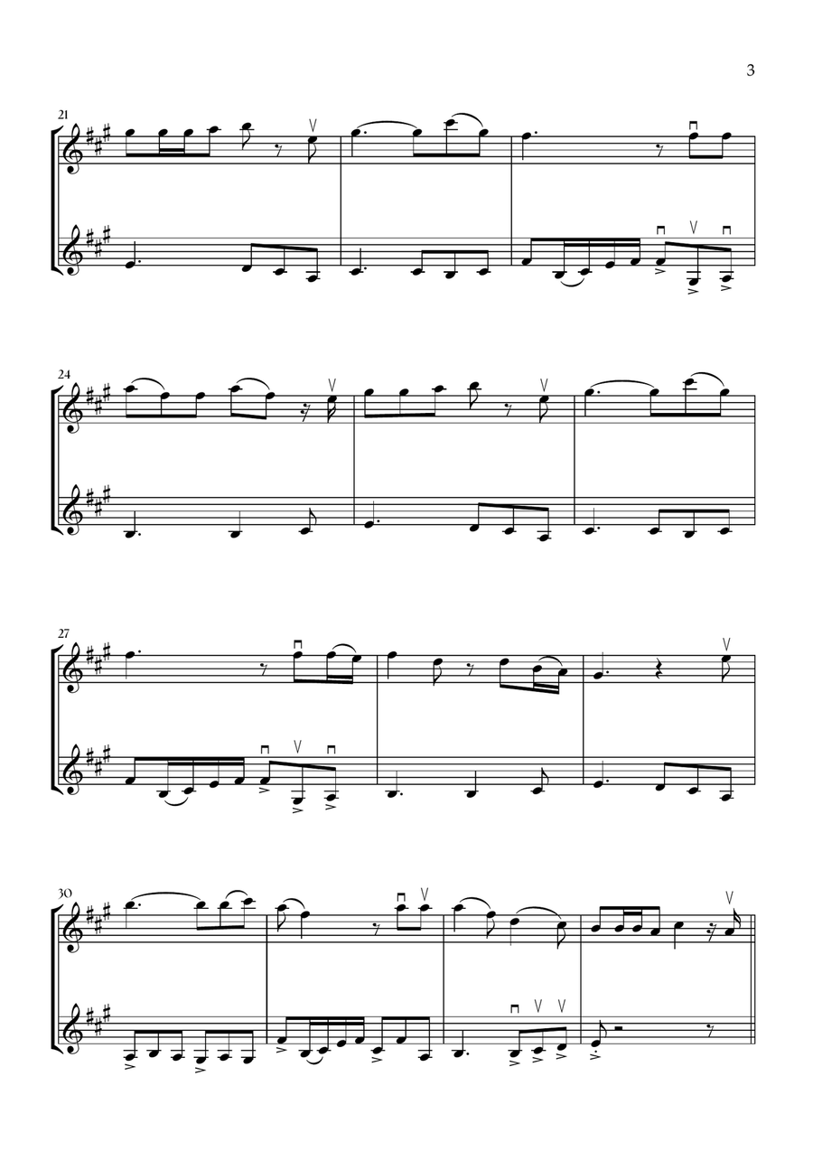 Die With A Smile Die With A Smile String Duet scores gallery preview page 3