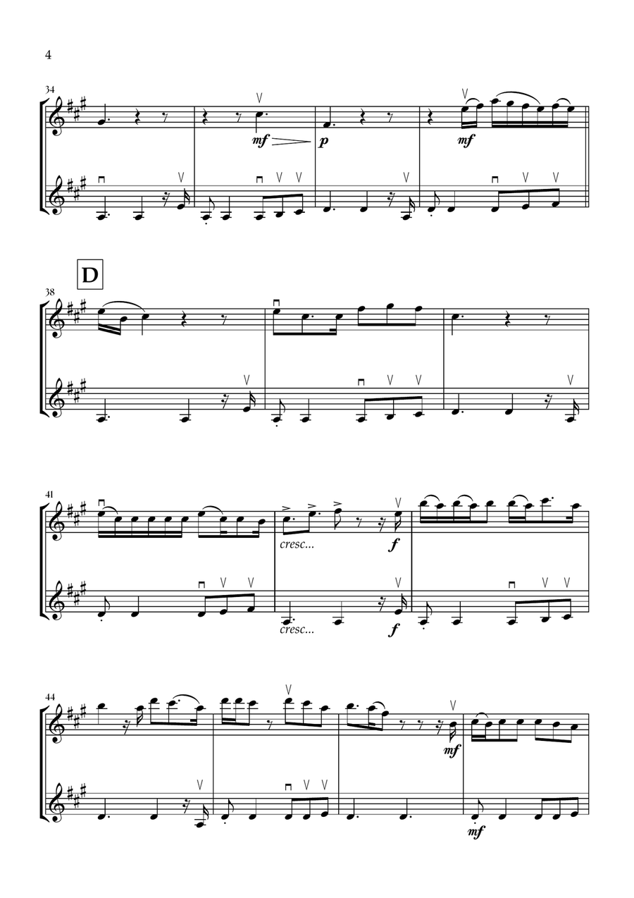 Die With A Smile Die With A Smile String Duet scores gallery preview page 4