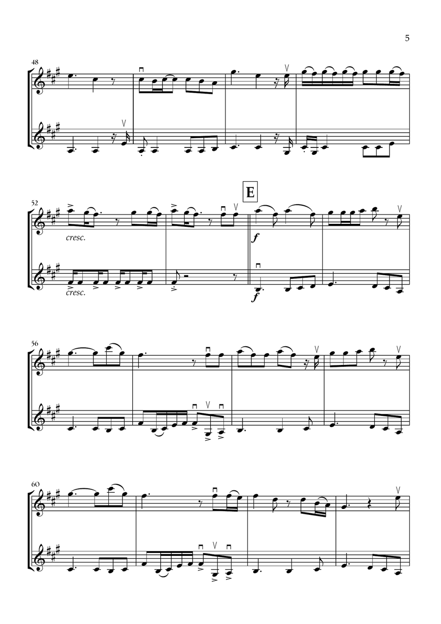 Die With A Smile Die With A Smile String Duet scores gallery preview page 5