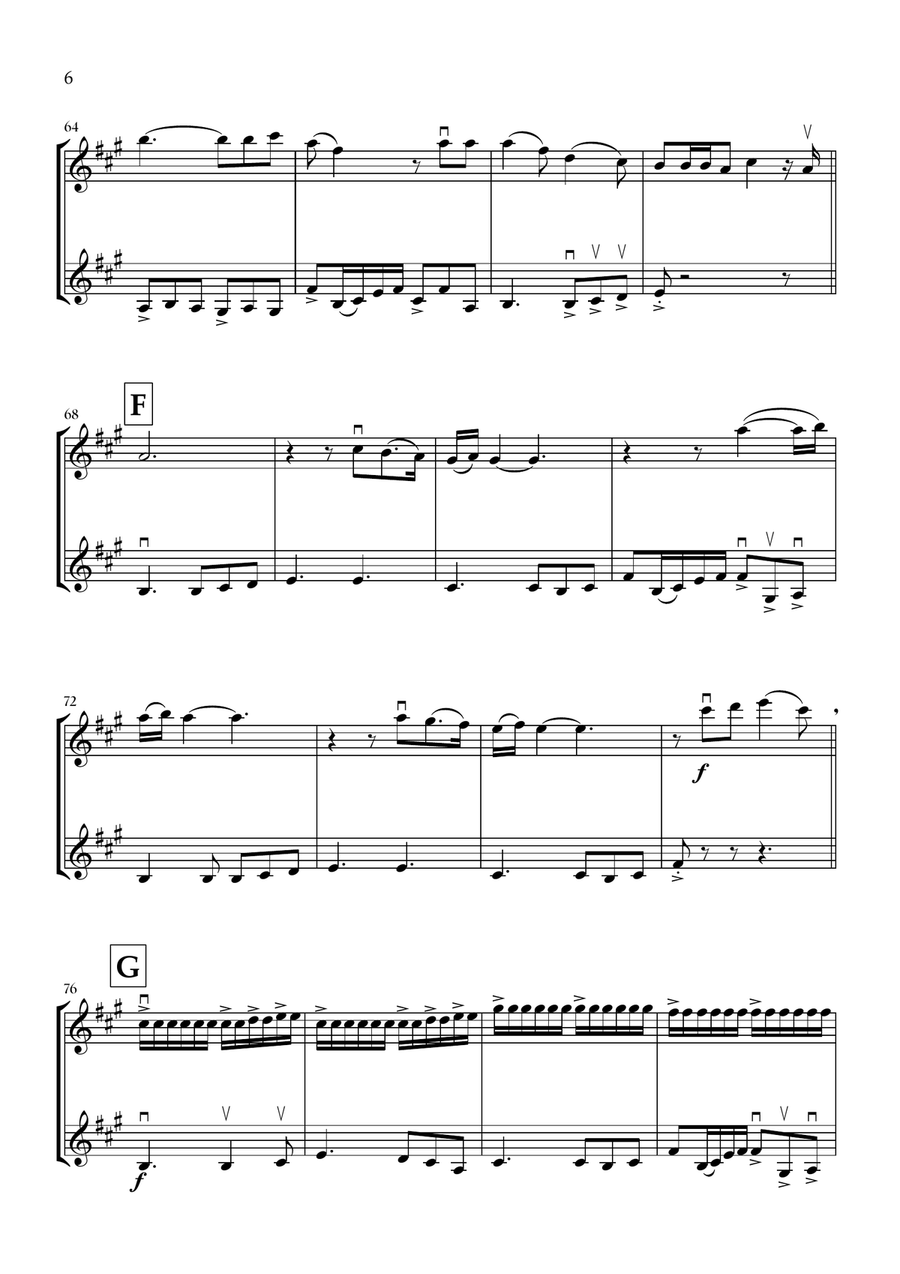 Die With A Smile Die With A Smile String Duet scores gallery preview page 6
