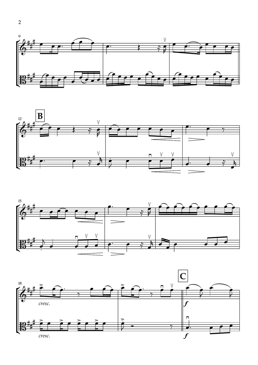 Die With A Smile Die With A Smile String Duet scores gallery preview page 2