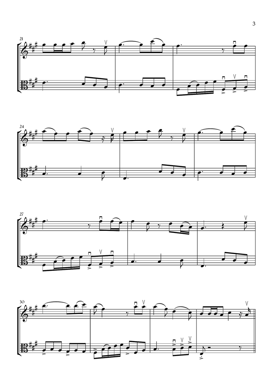 Die With A Smile Die With A Smile String Duet scores gallery preview page 3