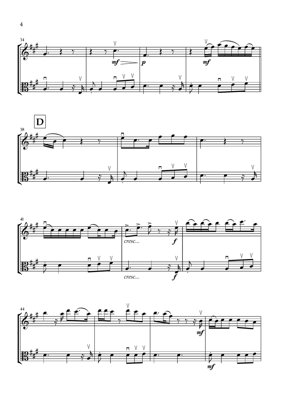 Die With A Smile Die With A Smile String Duet scores gallery preview page 4
