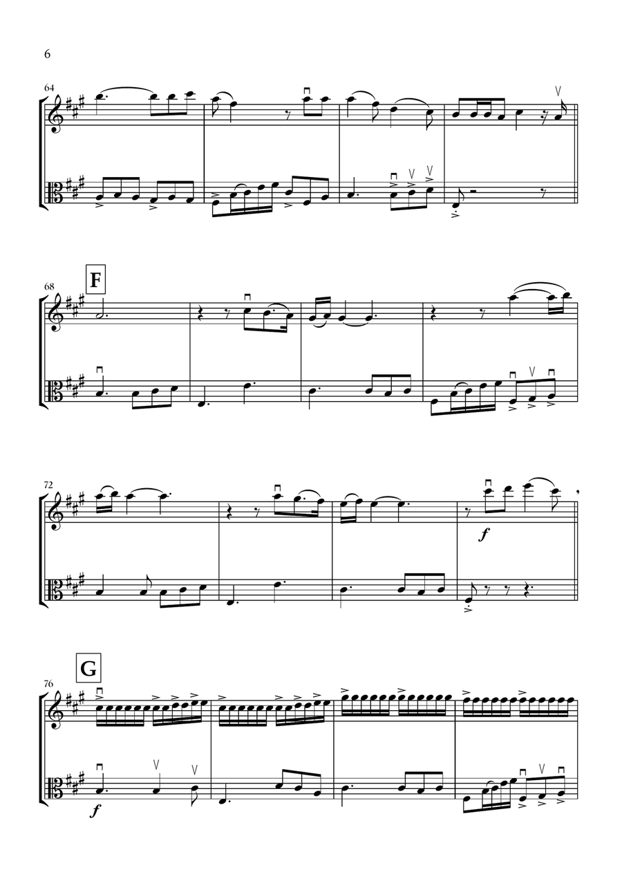 Die With A Smile Die With A Smile String Duet scores gallery preview page 6