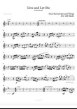 Live and Let Die - Eb Tenor Horn