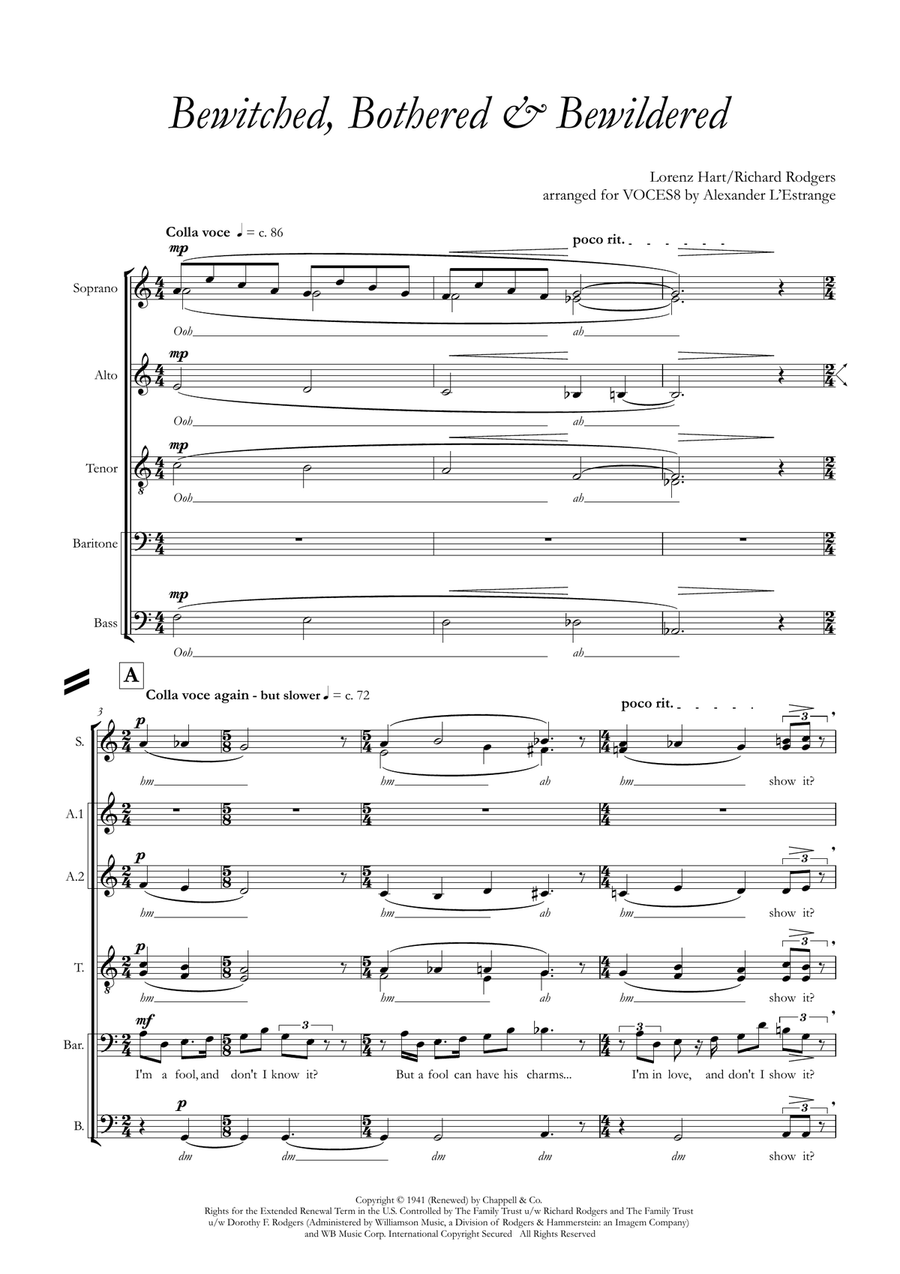 Bewitched A Cappella scores gallery preview page 3