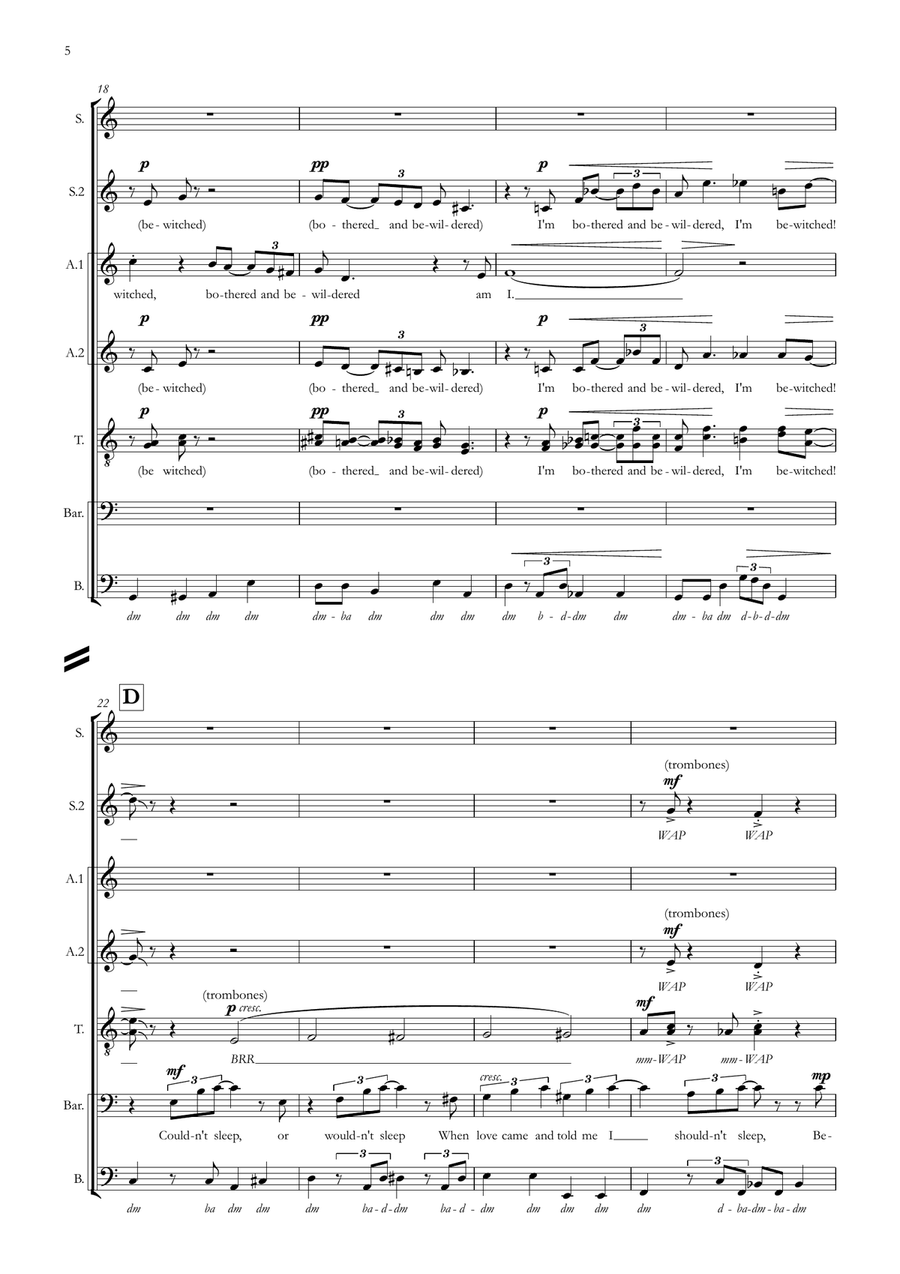 Bewitched A Cappella scores gallery preview page 5