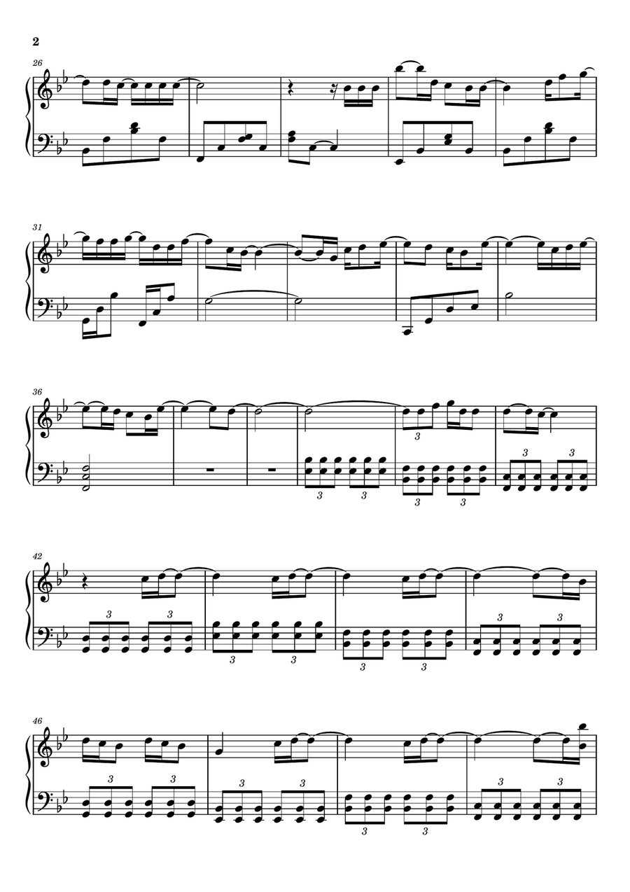 Beautiful Things Beautiful Things Piano Solo scores gallery preview page 2