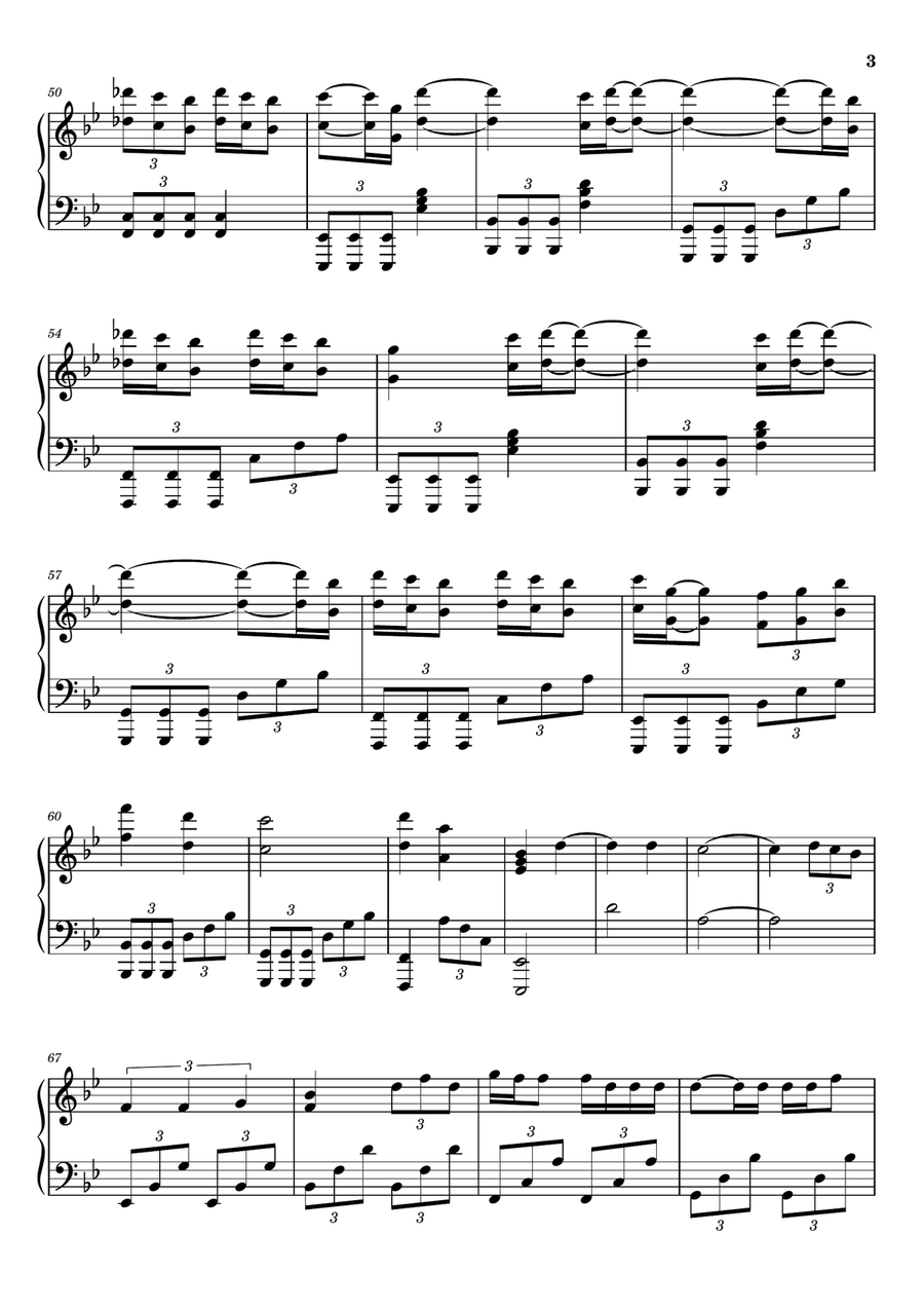 Beautiful Things Beautiful Things Piano Solo scores gallery preview page 3