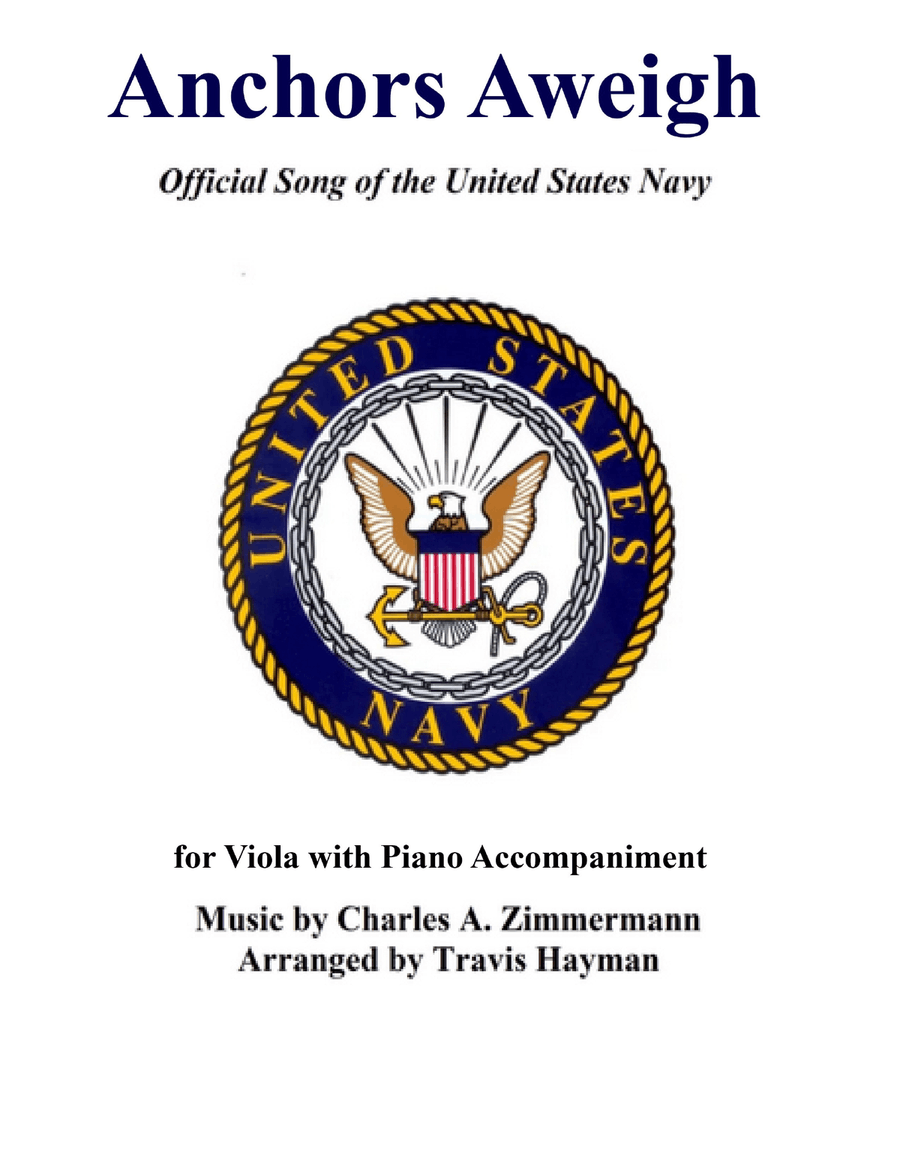 Anchors Aweigh - for Viola with Piano Accompaniment Viola scores gallery preview page 1