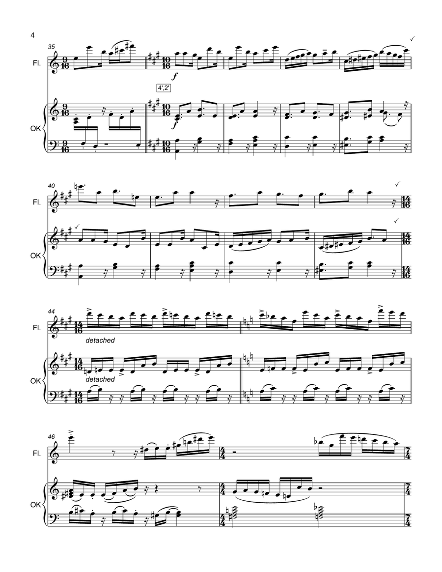 Doppelflöte (Orgelkids + Flute) Chamber Music scores gallery preview page 3