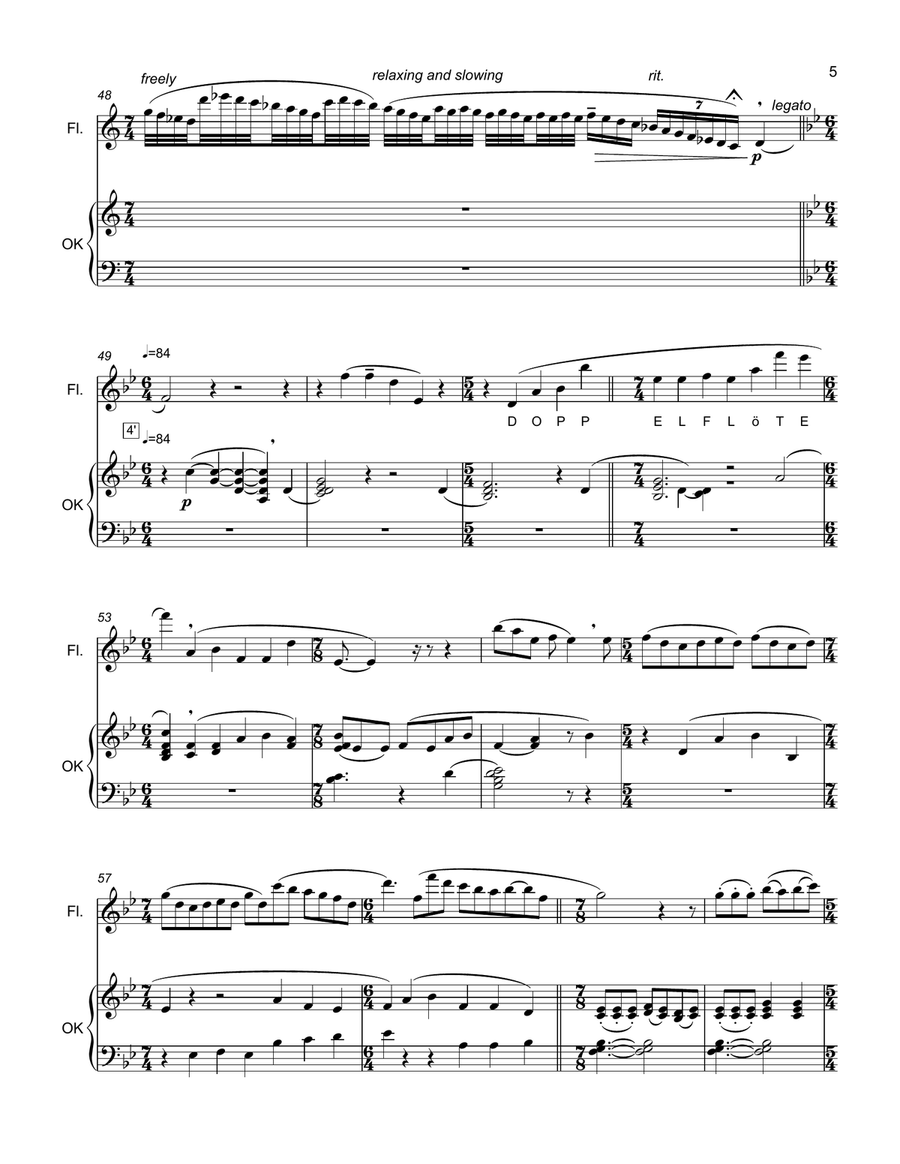 Doppelflöte (Orgelkids + Flute) Chamber Music scores gallery preview page 4