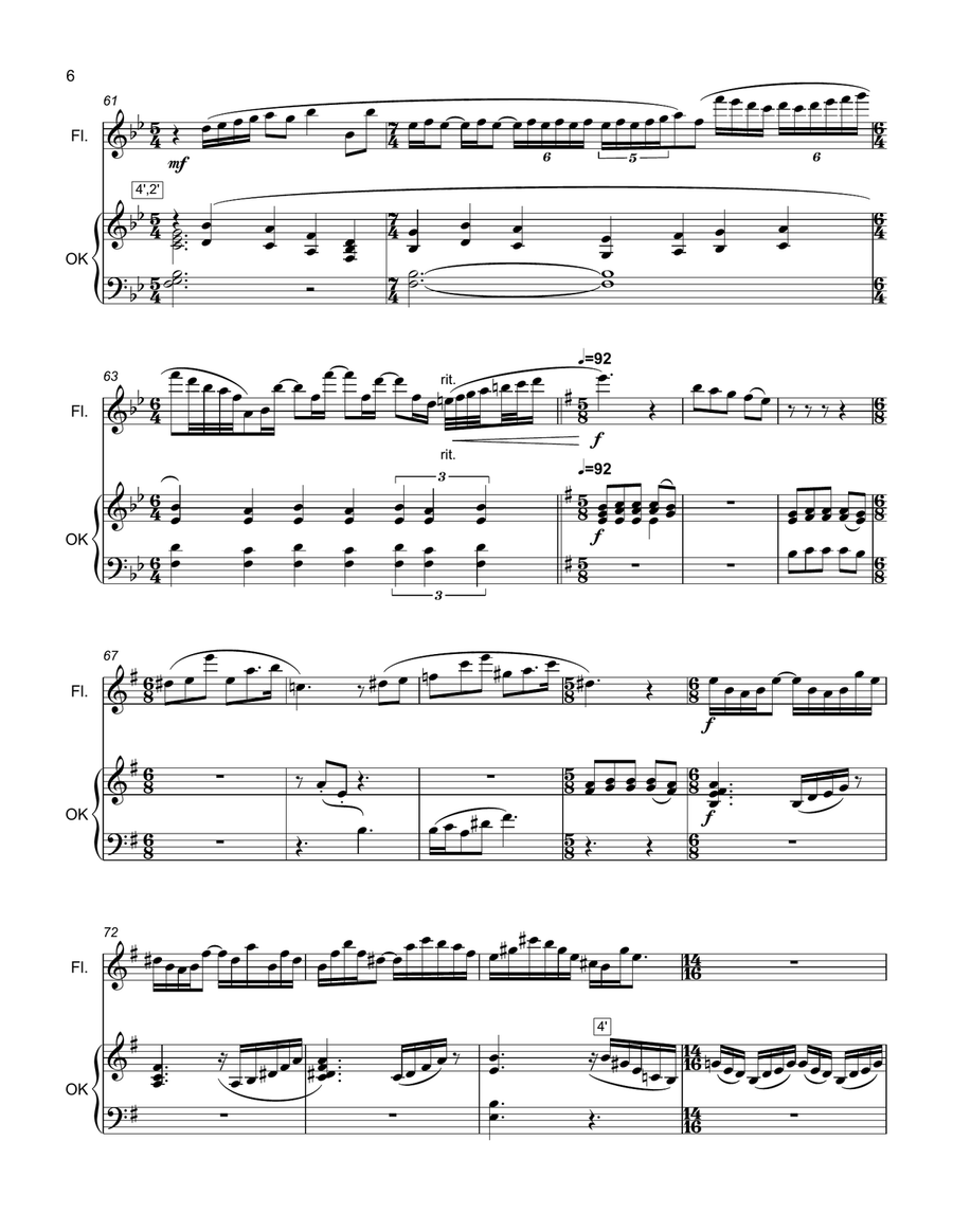 Doppelflöte (Orgelkids + Flute) Chamber Music scores gallery preview page 5
