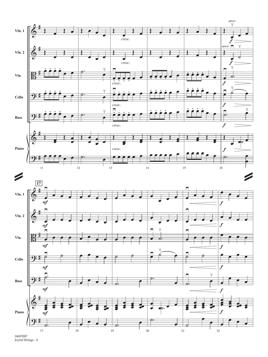 Joyful Strings - Conductor Score (Full Score) String Orchestra scores gallery preview page 3