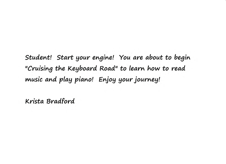 Cruising the Keyboard Road - Piano Lesson eBook 1 - Primer Level for Beginners Piano Method scores gallery preview page 2
