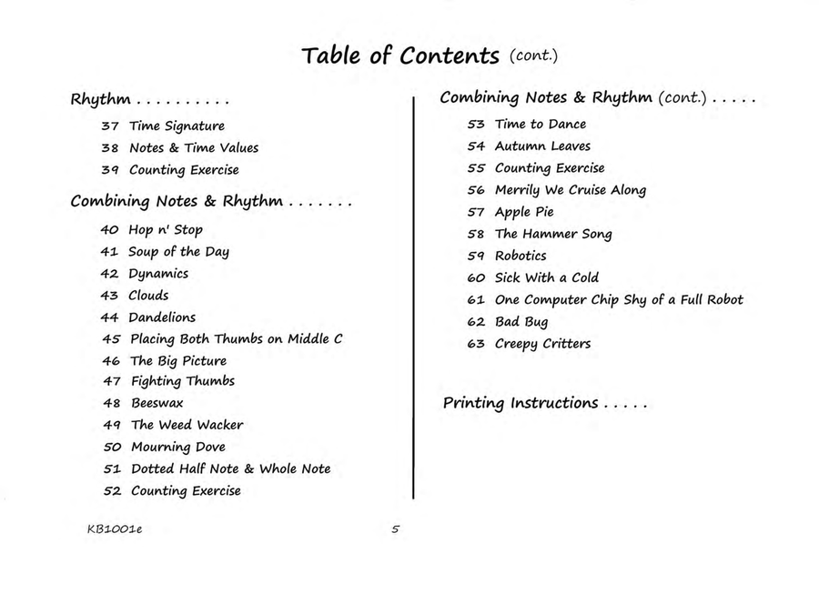 Cruising the Keyboard Road - Piano Lesson eBook 1 - Primer Level for Beginners Piano Method scores gallery preview page 5