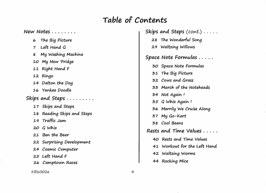 Cruising the Keyboard Road - Piano Lesson eBook 2 - Primer Level for Beginners Piano Method scores gallery preview page 4