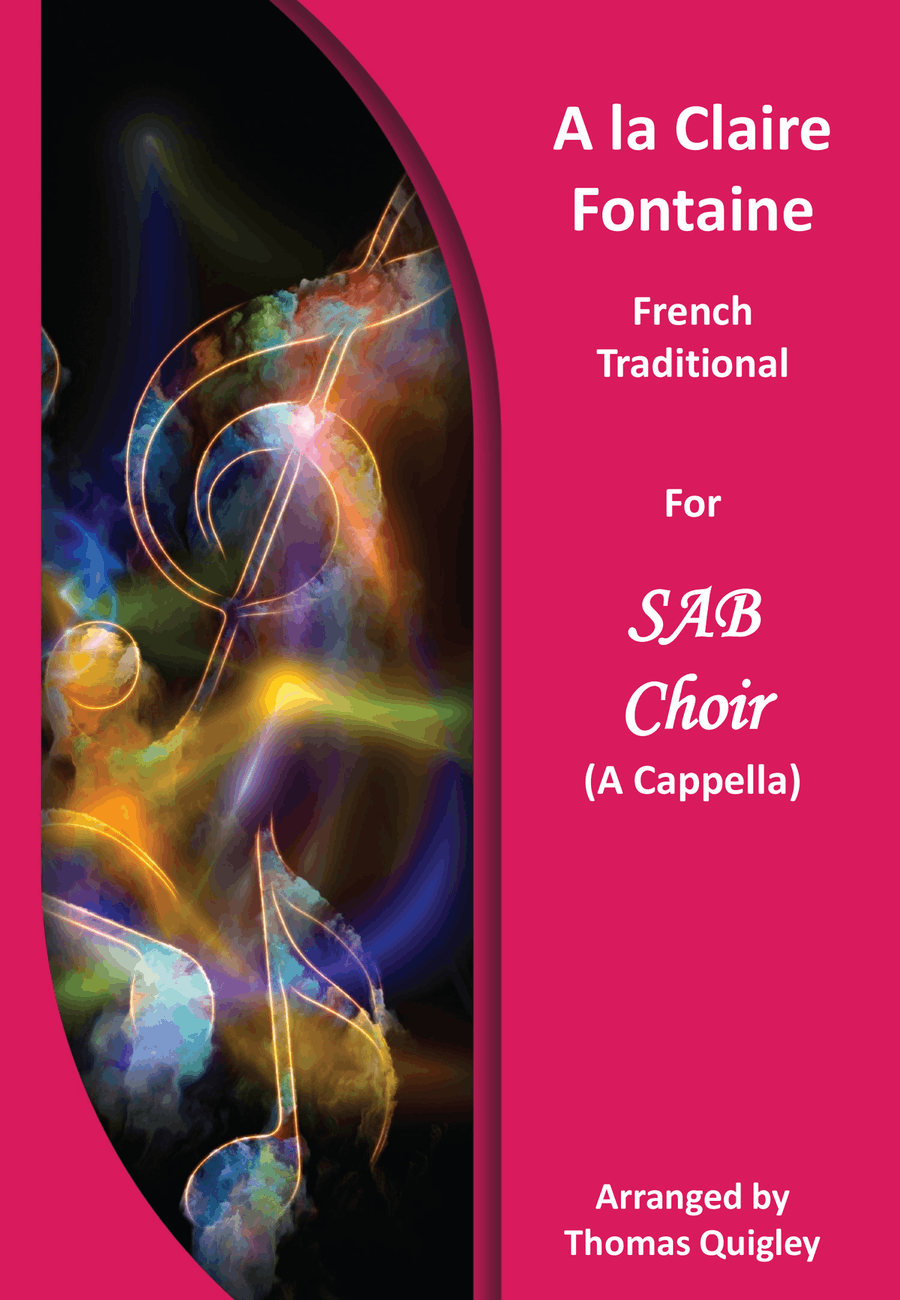 A la Claire Fontaine A la Claire Fontaine 3-Part scores gallery preview page 1