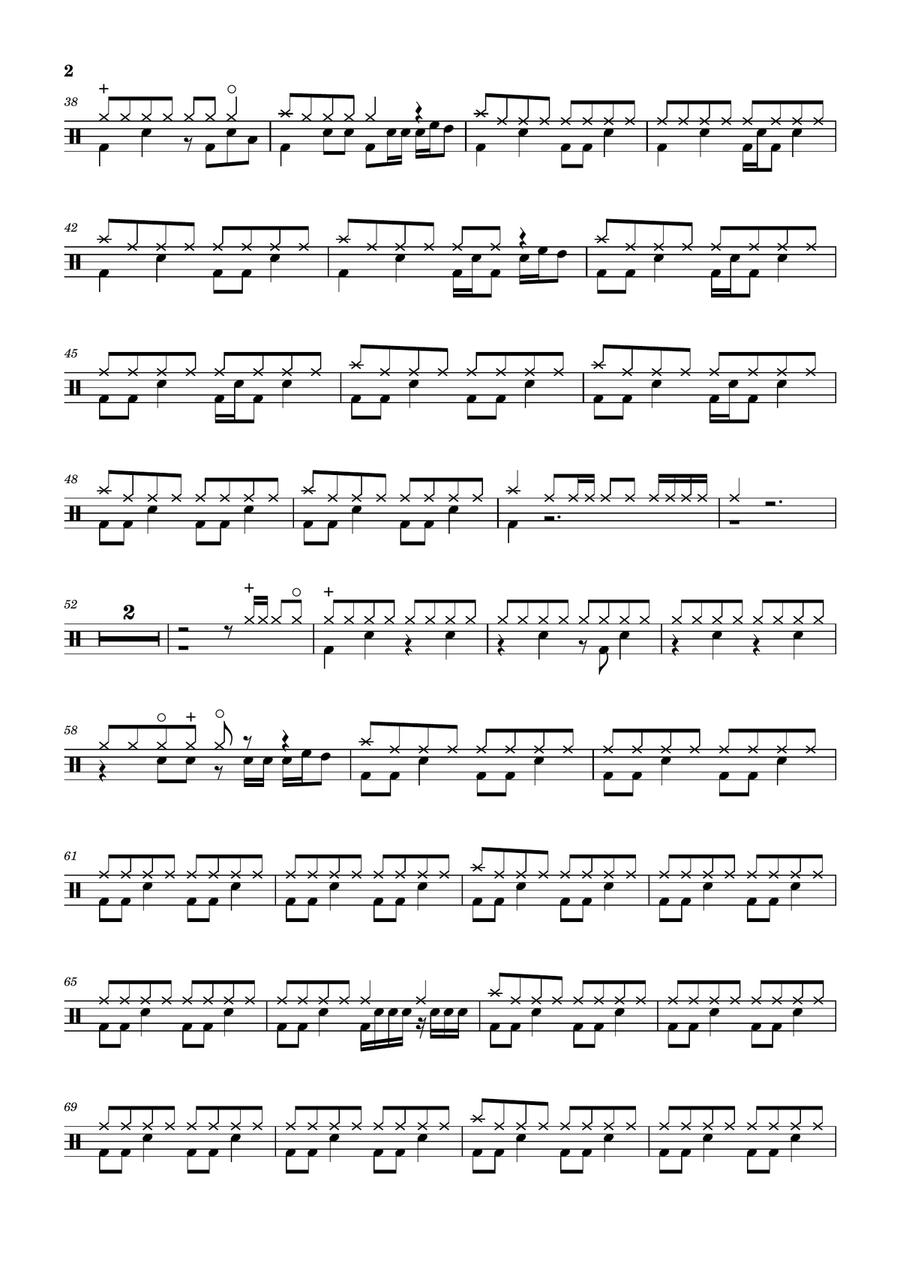 Just To Be With You Drum Set scores gallery preview page 2