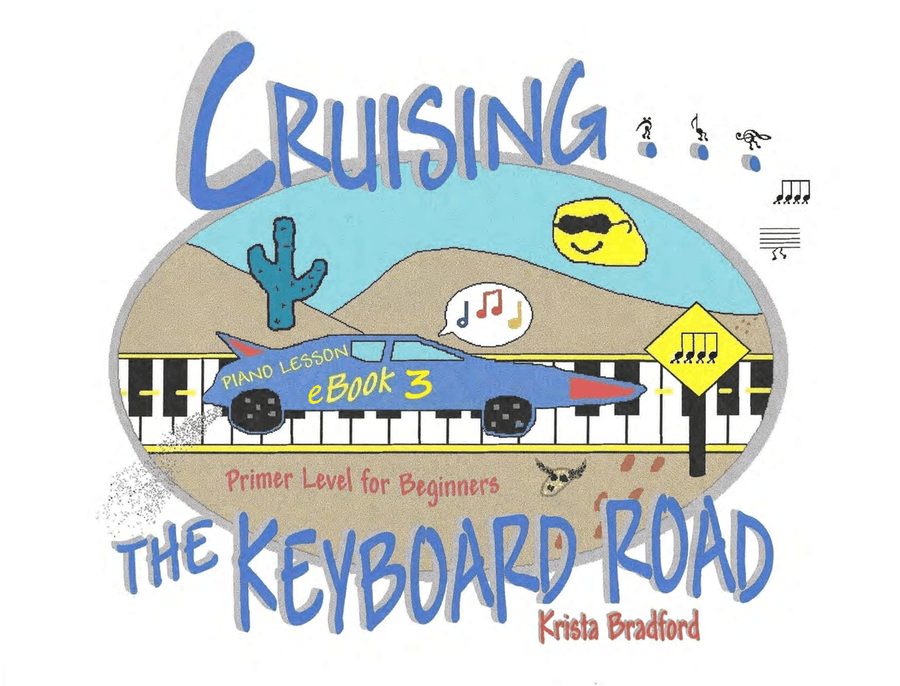 Cruising the Keyboard Road - Piano Lesson eBook 3 - Primer Level for Beginners Piano Method scores gallery preview page 1