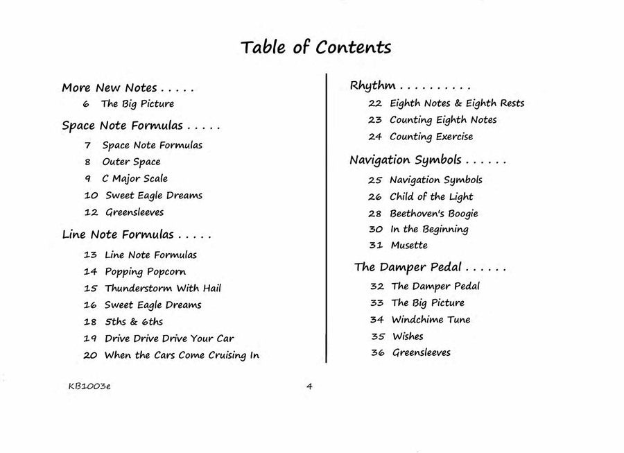 Cruising the Keyboard Road - Piano Lesson eBook 3 - Primer Level for Beginners Piano Method scores gallery preview page 4