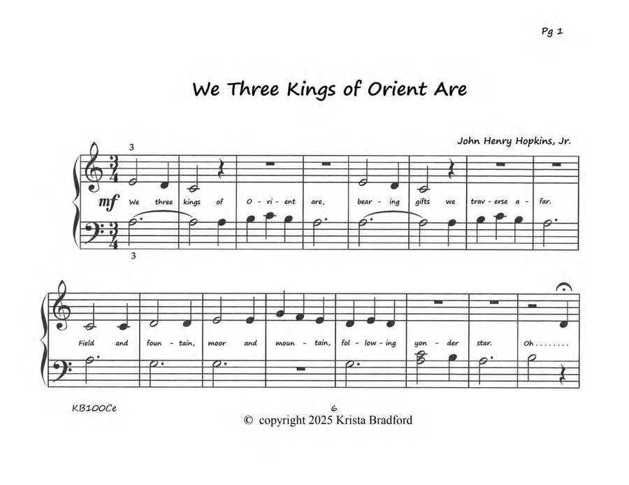 Cruising the Keyboard Road - It's Christmas! - Beginning Level Piano eBook 1 Easy Piano scores gallery preview page 6