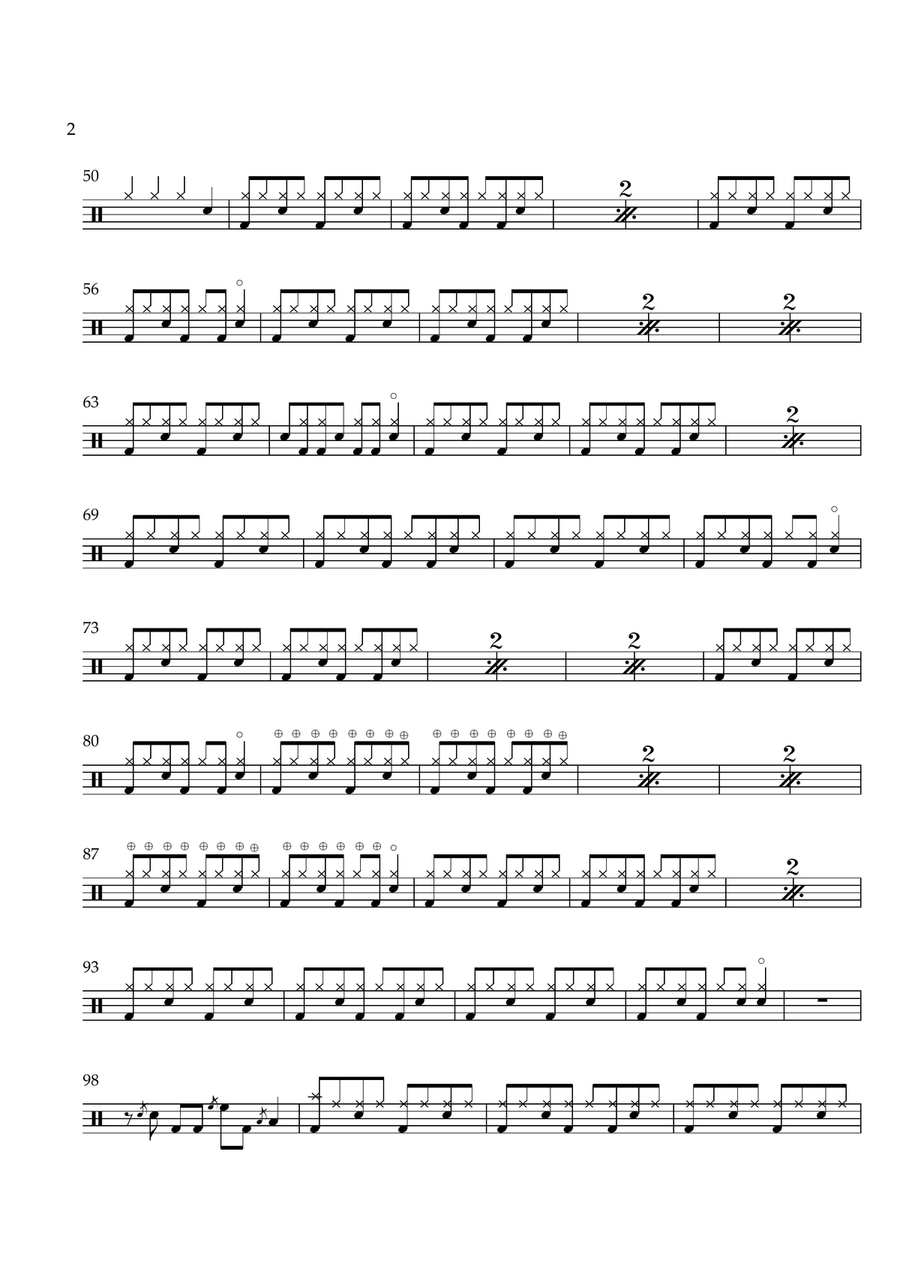 As It Was Drum Set scores gallery preview page 2
